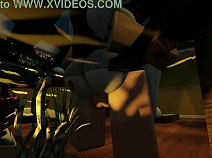 My subscriber kept begging, so why not fuck her hard in this Roblox condo game?