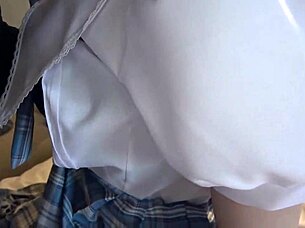 Married owner gets seduced by naughty cafe girl in uniform for intense creampie pounding in cosplay action