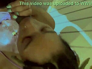 Pov China Girlfriend Gags on Huge Monster Black Cock with Deepthroat Choking and Spitting