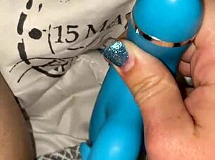 Hey milf slut how do you fuck your wet pussy with that dolphin vibrator so deep and orgasm hard