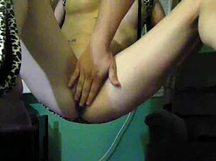 hot milf squirts multiple times before getting fucked and covered in cum