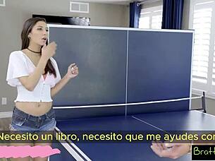 Swapping a haircut for a wild session - subtitled in Spanish.