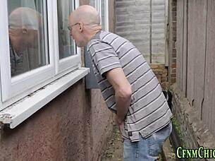 Will busty clothed teen 18+ make him cream with femdom handjob?