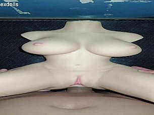 the cuckold husband films his horny wife fucking and moaning loud with big black cock bareback while watching