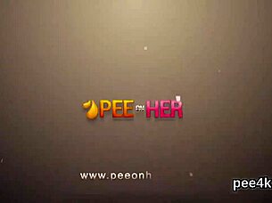 Doll GETS her SPREAD VAGINA absolute of WARM PEE and SPLASHES wildly.