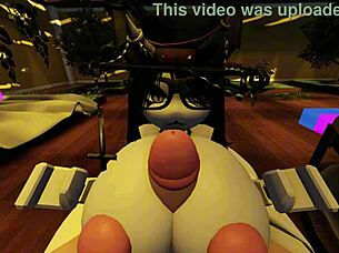 My subscriber kept begging, so why not fuck her hard in this Roblox condo game?