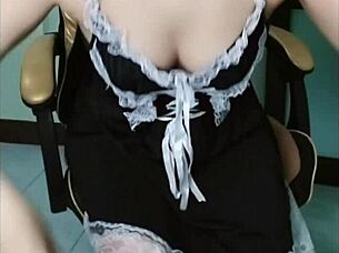 Ninew Thai Fingers Herself In Cute Solo Action With Sexy Dildo Play!