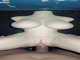 the cuckold husband films his horny wife fucking and moaning loud with big black cock bareback while watching