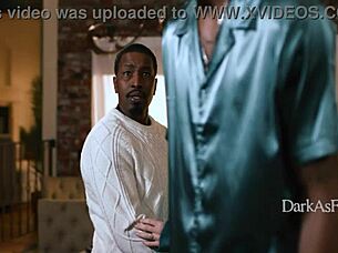 Spineless Husband Begs Curvy Wife Olive Glass to Fuck Huge Black Boss Isiah Maxwell for Job Security?