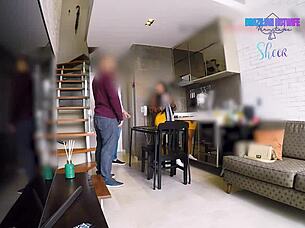 I put a horn on the cuckold with the security we hired, full on Sheer.