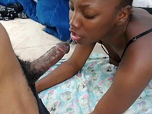 Unbelievable first encounter with horny ebony guy turns wild. Sloppy deepthroat on his monster cock leaves me wet and shocked - Jhodez1