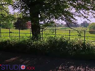 hey, this british nurse is giving her patient a super oily handjob