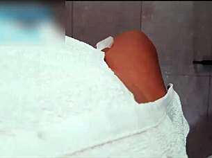 Hermanastra catches brother masturbating in shower - need help with huge cock and curvy Colombian ass worship?