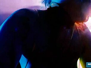 Whoa, check out tattooed brunette tenshii tushii getting rough fucked and dominated in homemade lingerie action!