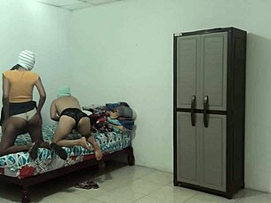 Desperate housewives seek therapy to calm their intense sexual desires in interracial massage sessions