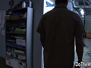 Cuckold Agrees To Watch Wife Adrianna Rossi Bang Stranger And Take Cum In Mouth