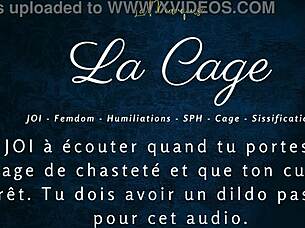 La Cage Femdom Caged Anal Jerk Off Instructions