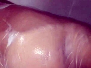 taking a relaxing shower when the sly neighbor sneaks in unexpectedly