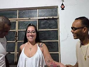 The first group experience involved multiple partners in an intense bareback session.