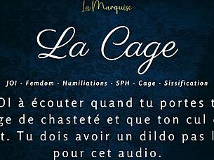 La Cage Femdom Caged Anal Jerk Off Instructions