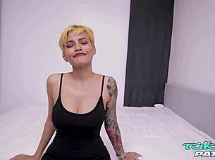 Tuktukpatrol big tit thai blonde gets facialed after cumshot in doggystyle 😈