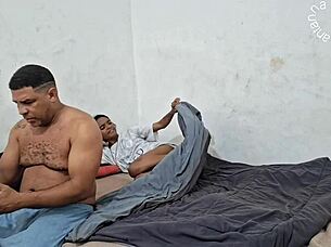 Secret Voyeur Glimpses At Amateur Latina's Steamy Morning Pussy Tease