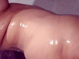 taking a relaxing shower when the sly neighbor sneaks in unexpectedly