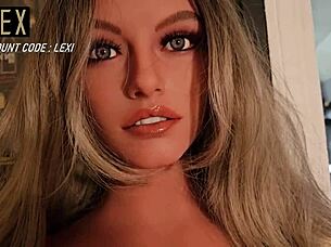 Wife surprises hubby with Zelexdoll sex doll and joins in cum-covered fun