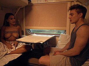 I finally got to fuck that sexy college friend in quick doggystyle on the train 😏🚂