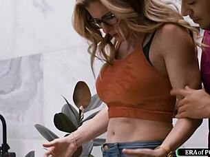 Oh, let me help you get undressed and suck that big cock deep.