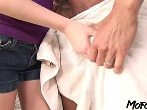 Busty amateur says she wants that cock deep and gets cum in her mouth.