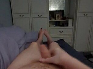 Pov masturbation with amateur big cock monster solo homemade fetish handjob naked