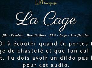 La Cage Femdom Caged Anal Jerk Off Instructions