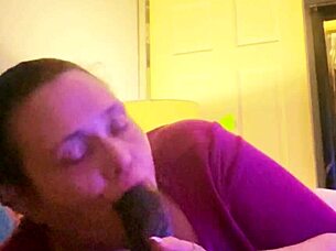 ONLY WAY TO WRAP MY LIPS AROUND THAT MASSIVE BLACKCOCK FOR A DEEP THROAT SESSION!