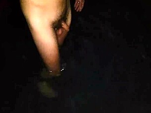 that cave felt too dark and lonely, so i flashed and came hard in it