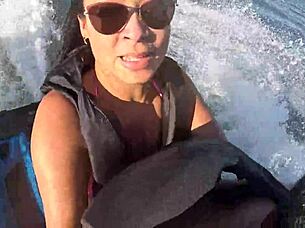 What wild adventures on jet ski in guarujá sea!