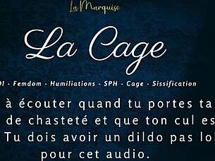 La Cage Femdom Caged Anal Jerk Off Instructions