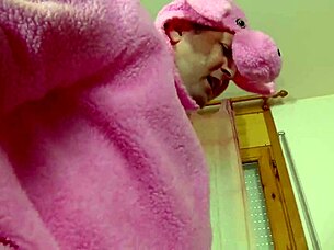 Stunning blonde with massive tits and big nipples masturbates, fingers herself, and gets fucked doggy style with toys.