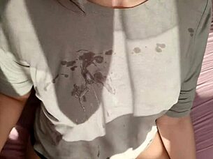 Oh yes, give me that sunny handjob with hot cum on my clothes pov