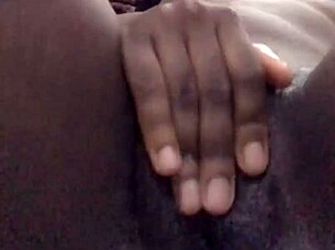 Oh Wow, Watch This Small Tit Ebony Babe Masturbate Her Wet Pussy Solo!