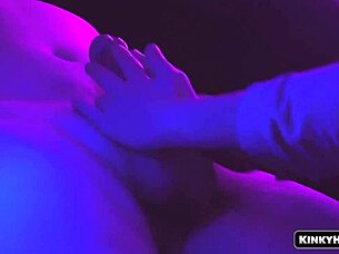 I Feel So Connected Giving Sensual Handjob To His Cock With Romantic Moans