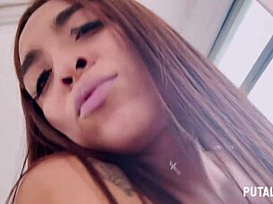 Intense Bedroom Action with Stunning Busty Latina Michi Riding and Swallowing Torbe's Load