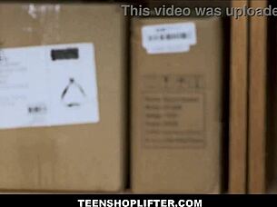 i caught cute skinny brunette teen shoplifter and fucked her to orgasm for freedom deal