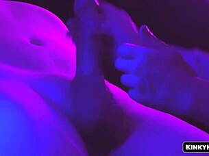 I Feel So Connected Giving Sensual Handjob To His Cock With Romantic Moans