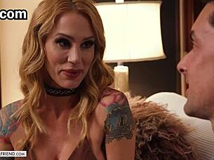 Oh Fuck Yeah, Dominating Pornstar Sarah Jessie with Intense Cowgirl Riding and Cumshot!