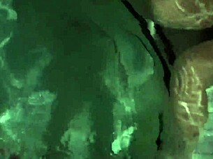 Public sex session in hot tub followed by intense orgasm in car