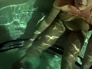 Public sex session in hot tub followed by intense orgasm in car