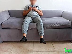 Sexy innocent Latina learns hardcore anal from perverted guy in homemade video.