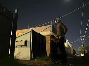 Public sex session in hot tub followed by intense orgasm in car