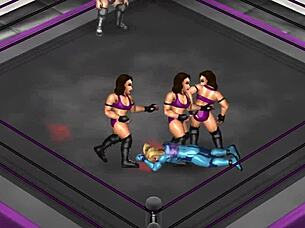 Fire Pro Wrestling World 18 Ryona Cammy And Samus
